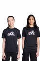adidas tricou copii print negru JV5184