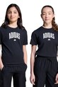 adidas tricou de bumbac pentru copii print negru JV5192