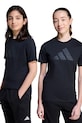 adidas tricou de bumbac pentru copii print negru JV5204