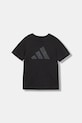 adidas tricou de bumbac pentru copii JV5204 negru AW25