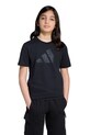Момче Детска памучна тениска adidas JV5204 черен