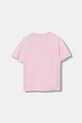 adidas t-shirt bawełniany dziecięcy JV5205 różowy AW25