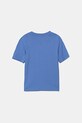 Chlapec Detské bavlnené tričko adidas JV5252 modrá