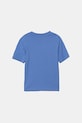 Chlapec Detské bavlnené tričko adidas JV5252 modrá