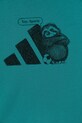 Chłopiec adidas t-shirt bawełniany dziecięcy JV5253 zielony
