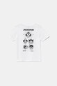 adidas tricou de bumbac pentru copii print alb JV5255