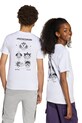 adidas t-shirt bawełniany dziecięcy JV5255 biały