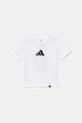 adidas tricou de bumbac pentru copii JV5255 alb AW25