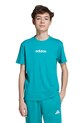 Dětské bavlněné tričko adidas tyrkysová JV7541