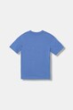 adidas t-shirt bawełniany dziecięcy JV7542 niebieski AW25