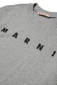 Bombažna kratka majica Marni MT135U T-SHIRT siva M002MV