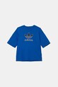 adidas Originals gyerek pamut póló pamut kék JV8557