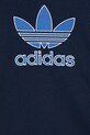 Хлопчик Дитяча бавовняна футболка adidas Originals JV8558 темно-синій