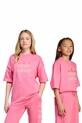 Детска памучна тениска adidas Originals памук розов JV8559