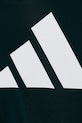 Detské bavlnené tričko adidas zelená JV9871