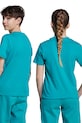 adidas tricou de bumbac pentru copii JV9885 turcoaz