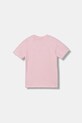 adidas t-shirt bawełniany dziecięcy JW0004 różowy AW25
