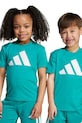 Detské bavlnené tričko adidas bavlna tyrkysová JW2415