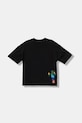 adidas Originals tricou de bumbac pentru copii JW5327 negru AW25