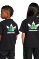 Detské bavlnené tričko adidas Originals JW5330 čierna