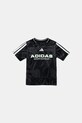 adidas gyerek póló mintás fekete JW7451