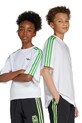 adidas Originals tricou de bumbac pentru copii imprimeu alb JW7750