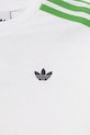 adidas Originals tricou de bumbac pentru copii alb JW7750