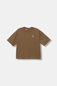adidas Originals t-shirt bawełniany dziecięcy bawełna beżowy JX2760