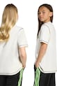 Детска памучна тениска adidas Originals JX5265 бежов
