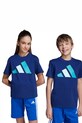 Дитяча бавовняна футболка adidas бавовна темно-синій JY0296