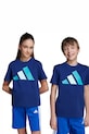 Dětské bavlněné tričko adidas kulatý námořnická modř JY0296