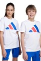 Дитяча бавовняна футболка adidas бавовна білий JY0298