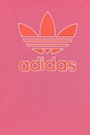 Παιδικό βαμβακερό μπλουζάκι adidas Originals ροζ JY1140