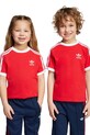 Дитяча бавовняна футболка adidas Originals аплікація червоний JY3748