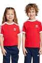 Dětské bavlněné tričko adidas Originals kulatý červená JY3748