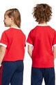 Дитяча бавовняна футболка adidas Originals JY3748 червоний