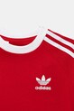 CHLAPEC Dětské bavlněné tričko adidas Originals JY3748 červená
