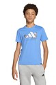 Момче Памучна тениска adidas JY4950 син