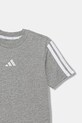 Dětské bavlněné tričko adidas šedá JY4968