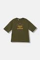adidas Originals tricou de bumbac pentru copii JZ4078 verde AW25