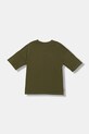 adidas Originals t-shirt bawełniany dziecięcy JZ4078 zielony AW25