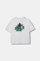Dětské bavlněné tričko adidas Originals MINECRAFT KD9830 bílá AW25