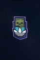Detské bavlnené tričko adidas Originals MINECRAFT tmavomodrá KD9831