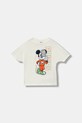 adidas t-shirt dziecięcy nadruk beżowy JL9169