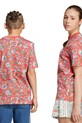 adidas Originals tricou de bumbac pentru copii JV7817 rosu