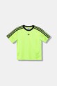 Παιδικό μπλουζάκι adidas Originals JV8656 πράσινο AW25