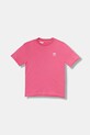 adidas Originals t-shirt bawełniany dziecięcy bawełna różowy JY4986