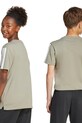 Детска памучна тениска adidas JN2246 зелен