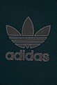 Dětské bavlněné tričko adidas Originals zelená JV8561