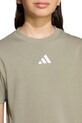 Παιδικό βαμβακερό μπλουζάκι adidas πράσινο JW3492